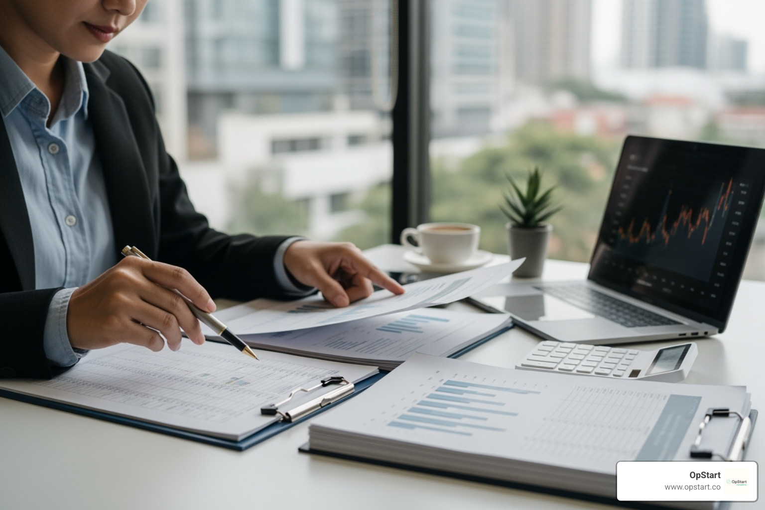 person reviewing financial documents with a calculator - 2025 federal tax brackets