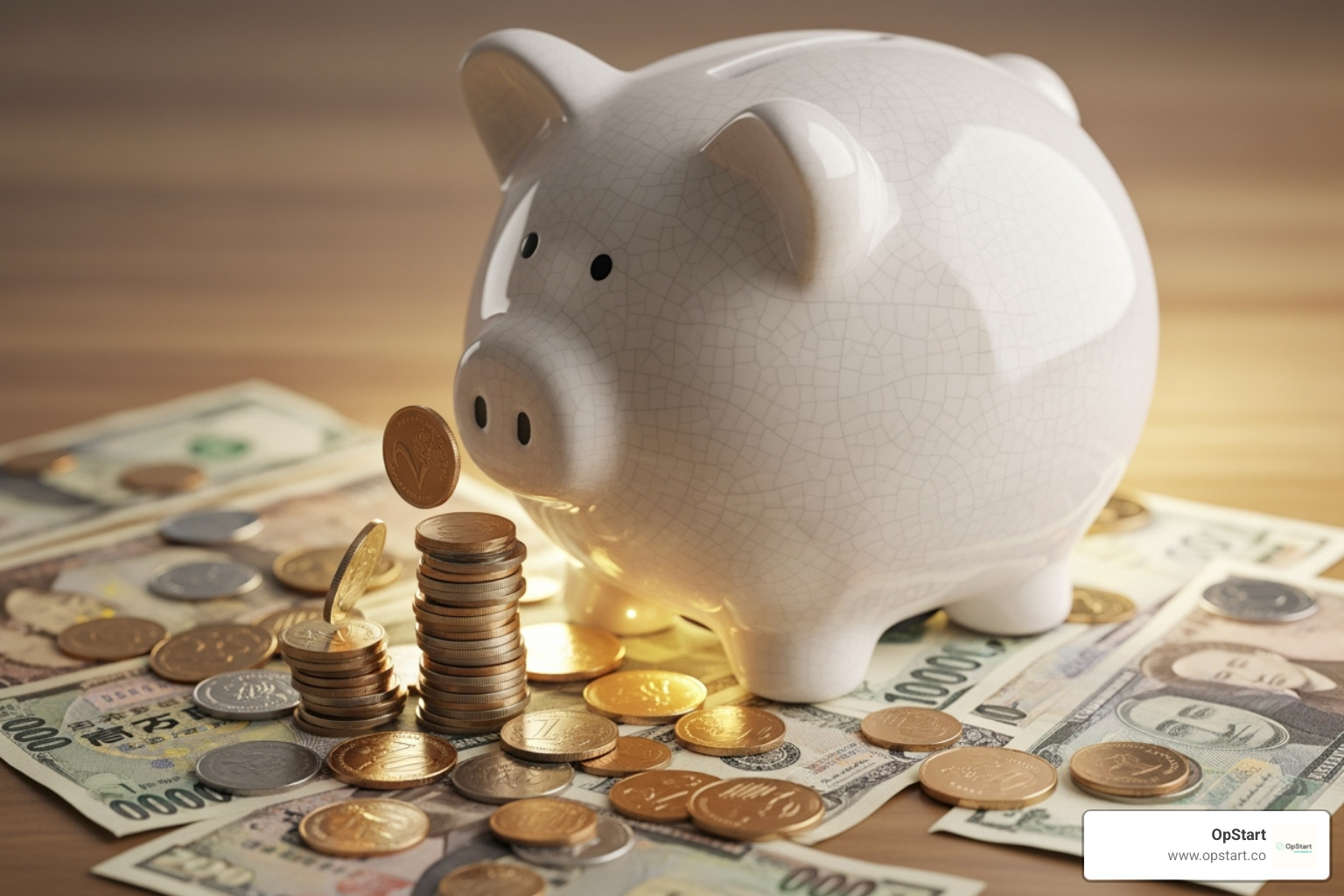 Piggy bank growing to represent savings from inflation adjustments - 2025 federal tax brackets
