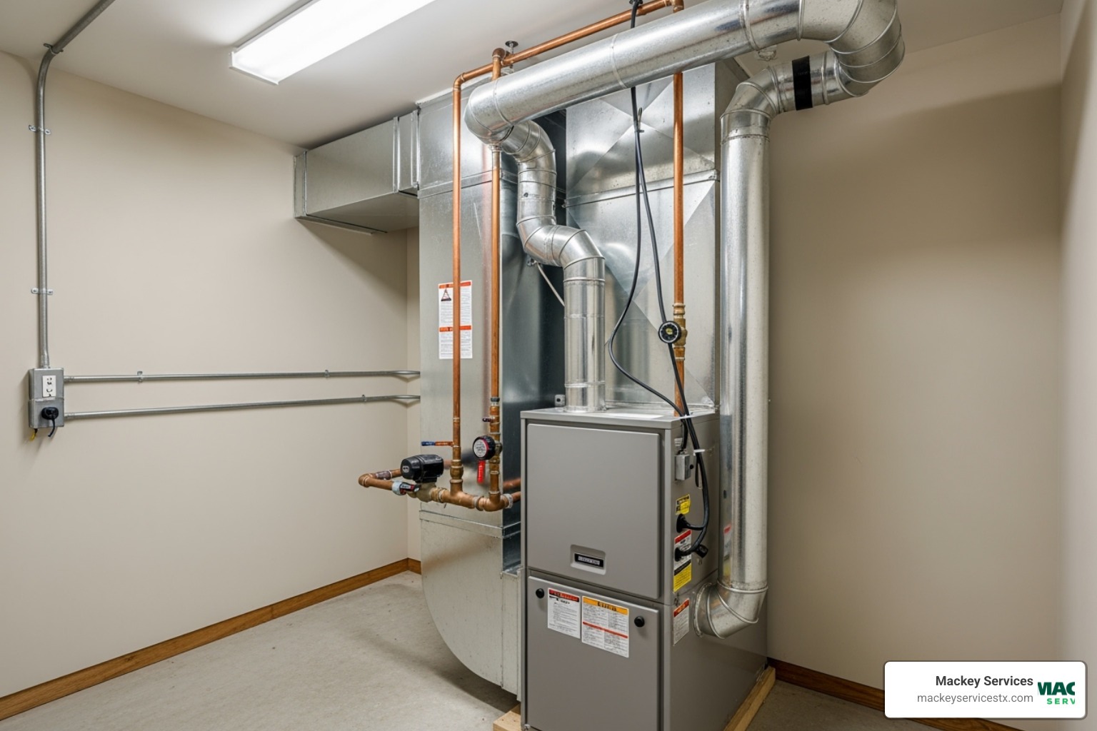 clean, well-maintained furnace - heat exchanger repair