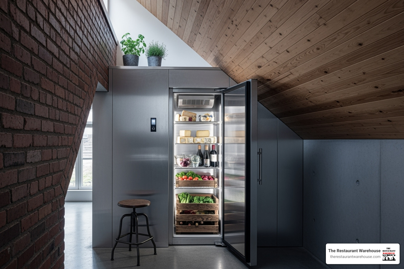 Custom walk-in cooler in an unusual space - walk in cooler refrigeration Custom walk-in cooler in an unusual space - walk in cooler refrigeration