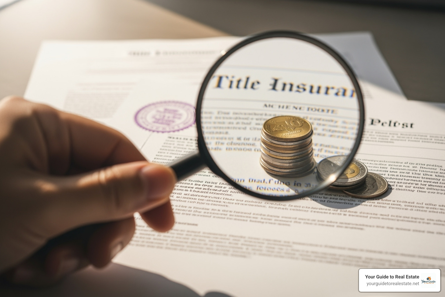 of a closing disclosure statement highlighting title fees - Cost of title insurance