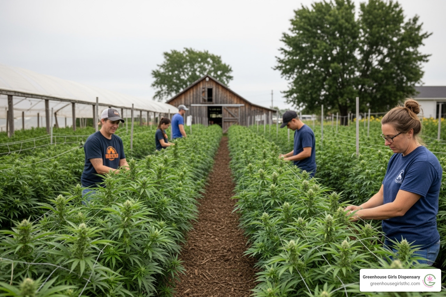 Cannabis farm representing small family farms - What is THCa flower