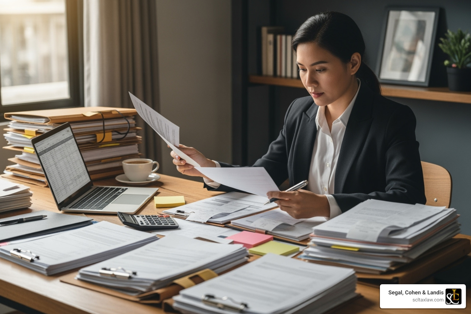 Person organizing documents for audit - what happens if the irs audits you