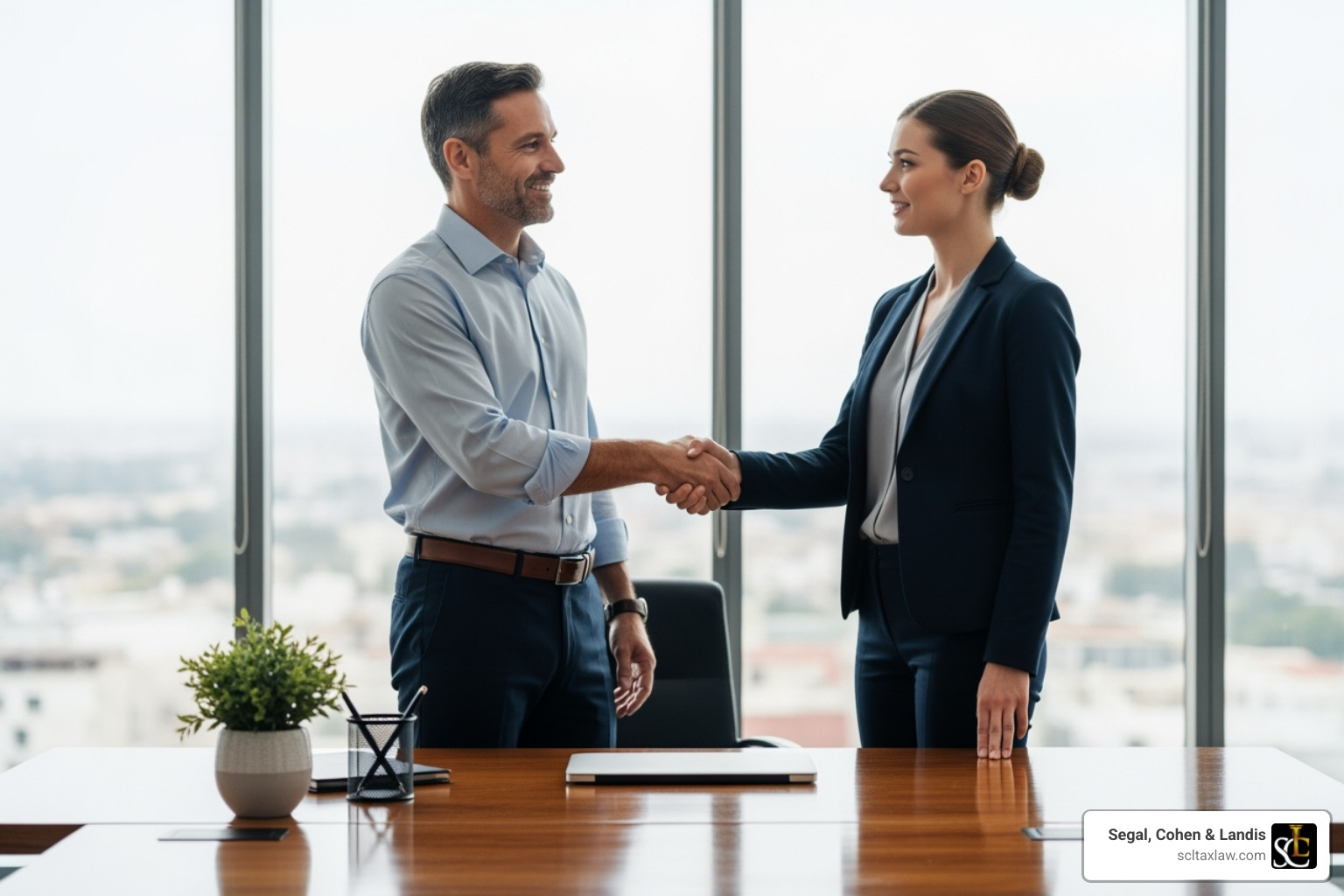 Person shaking hands with tax professional - what happens if the irs audits you