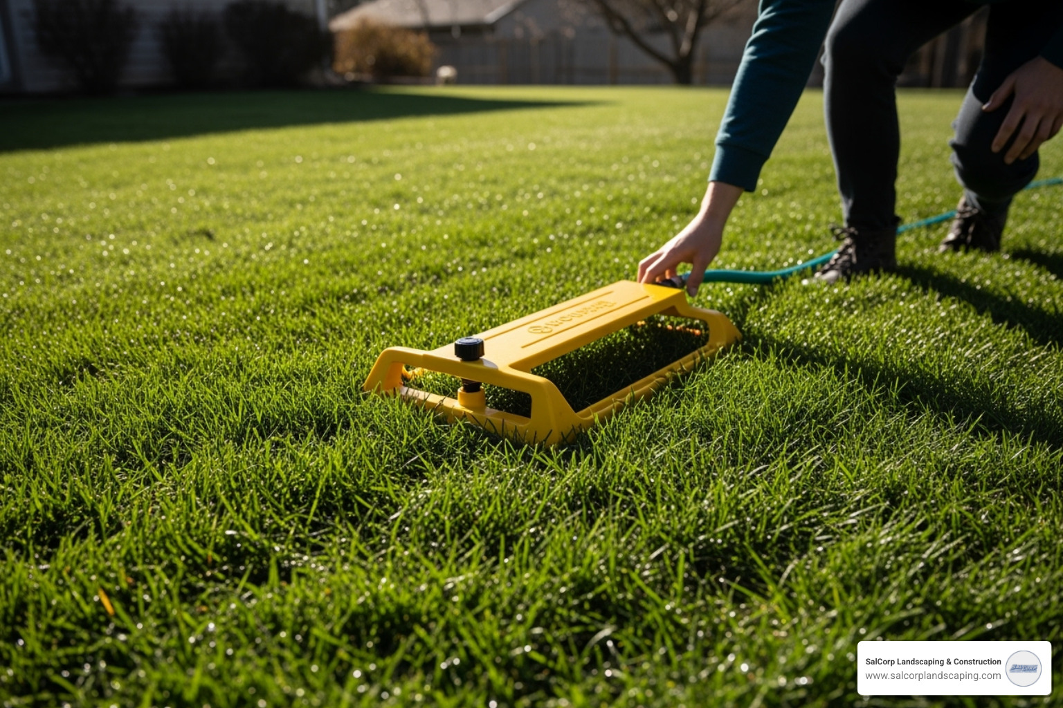 person easily moving above ground sprinkler base - above ground hose sprinkler system person easily moving above ground sprinkler base - above ground hose sprinkler system