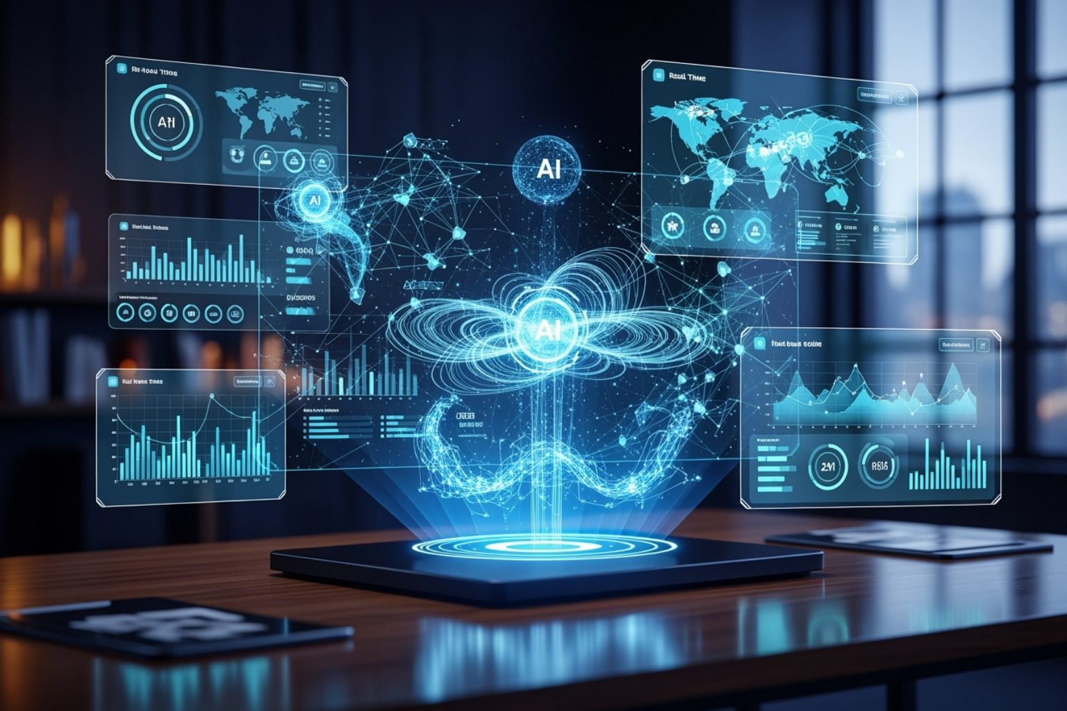 futuristic AI-related marketing visuals - Performance marketing company futuristic AI-related marketing visuals - Performance marketing company