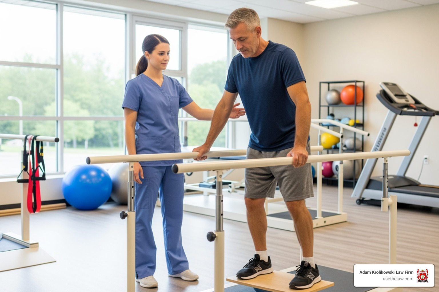 patient in physical therapy session - traumatic brain injury patient in physical therapy session - traumatic brain injury