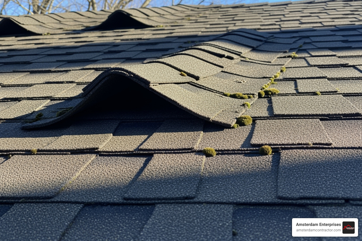 cracked and curling asphalt shingles - roof leak repair Arlington cracked and curling asphalt shingles - roof leak repair Arlington