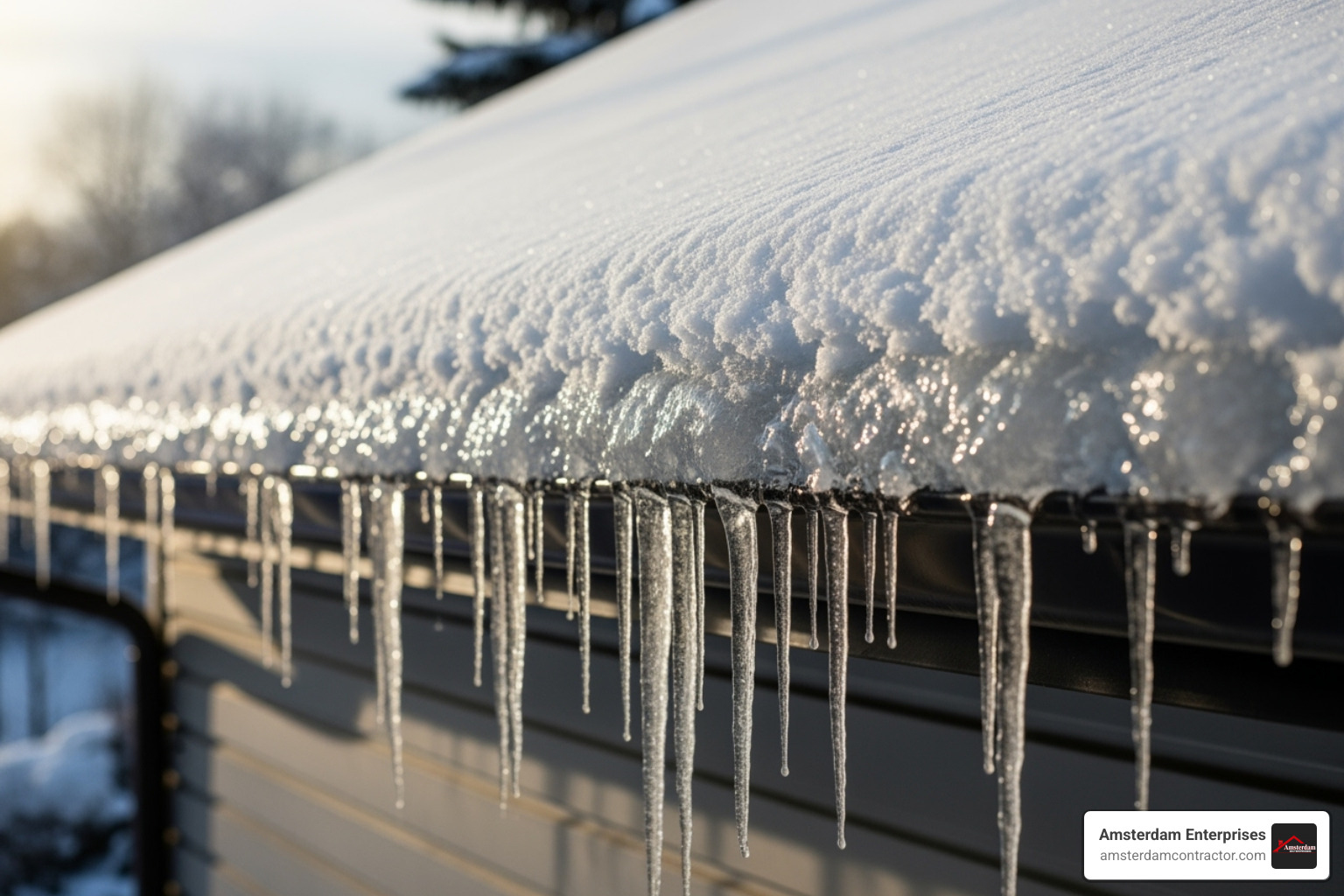 ice dam on roof - roof leak repair Arlington ice dam on roof - roof leak repair Arlington
