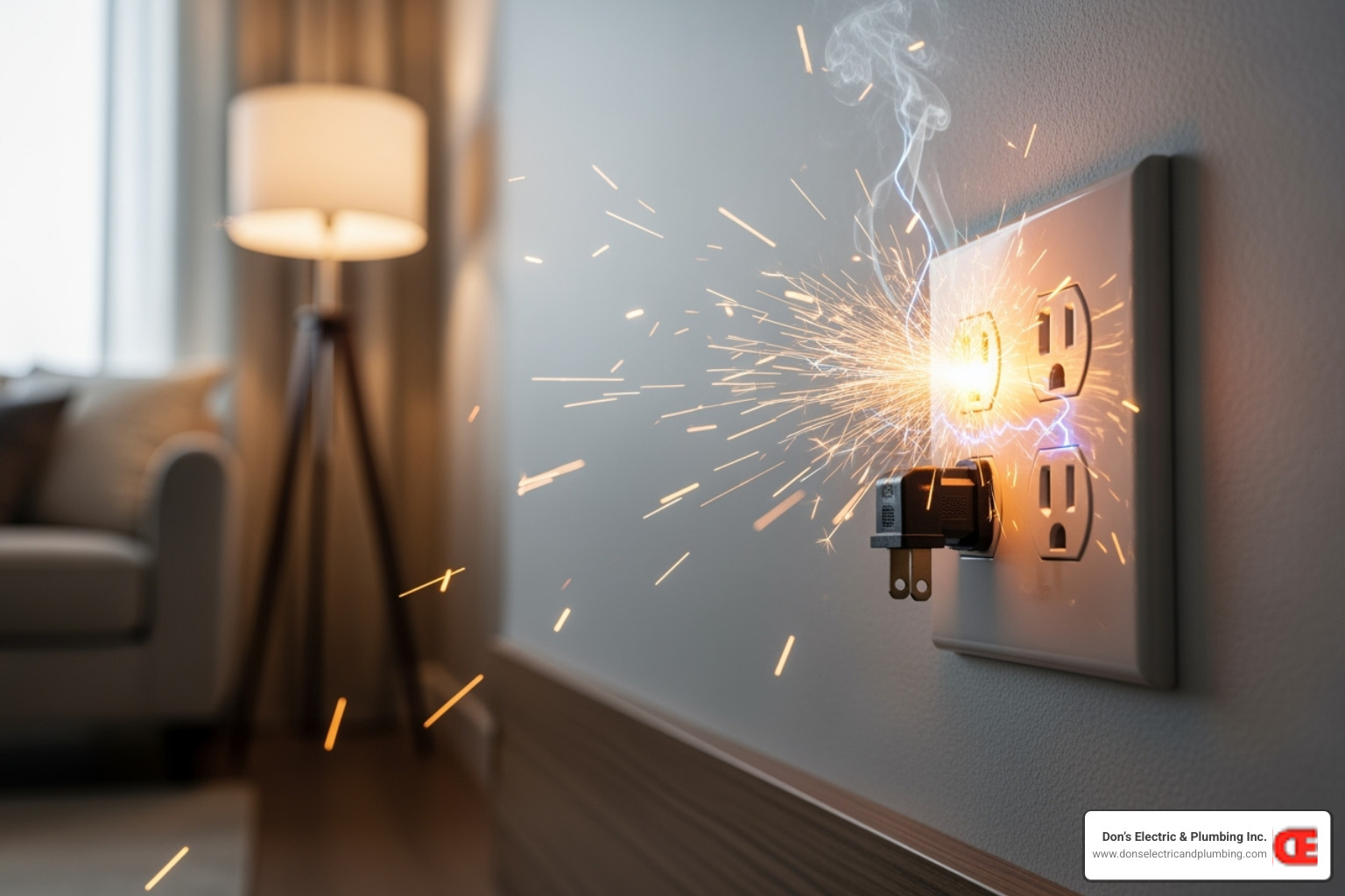 sparking outlet - emergency panel service minden