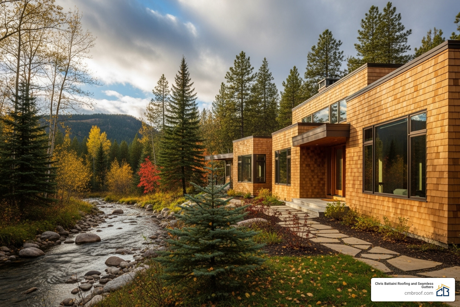 home with Alaskan Yellow Cedar shingles used as siding - alaska yellow cedar shingles