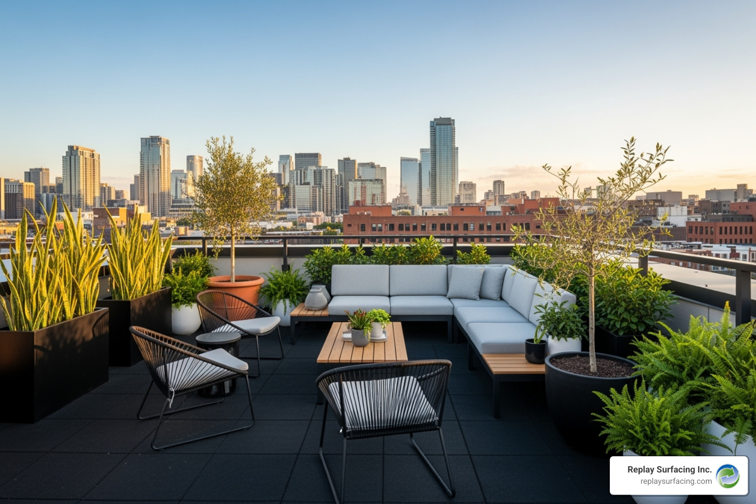 rooftop patio in Raleigh NC with rubber tiles - recycled rubber garden tiles rooftop patio in Raleigh NC with rubber tiles - recycled rubber garden tiles