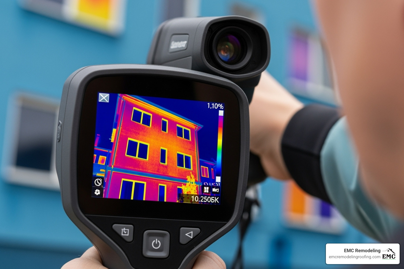 thermal imaging camera - roof leak detection