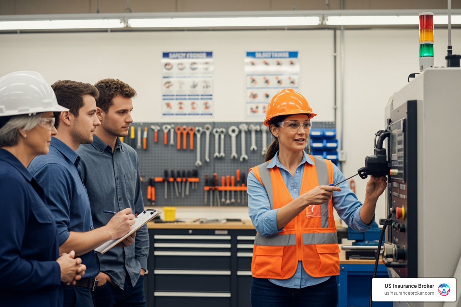 a business owner implementing a safety procedure - llc insurance rates a business owner implementing a safety procedure - llc insurance rates