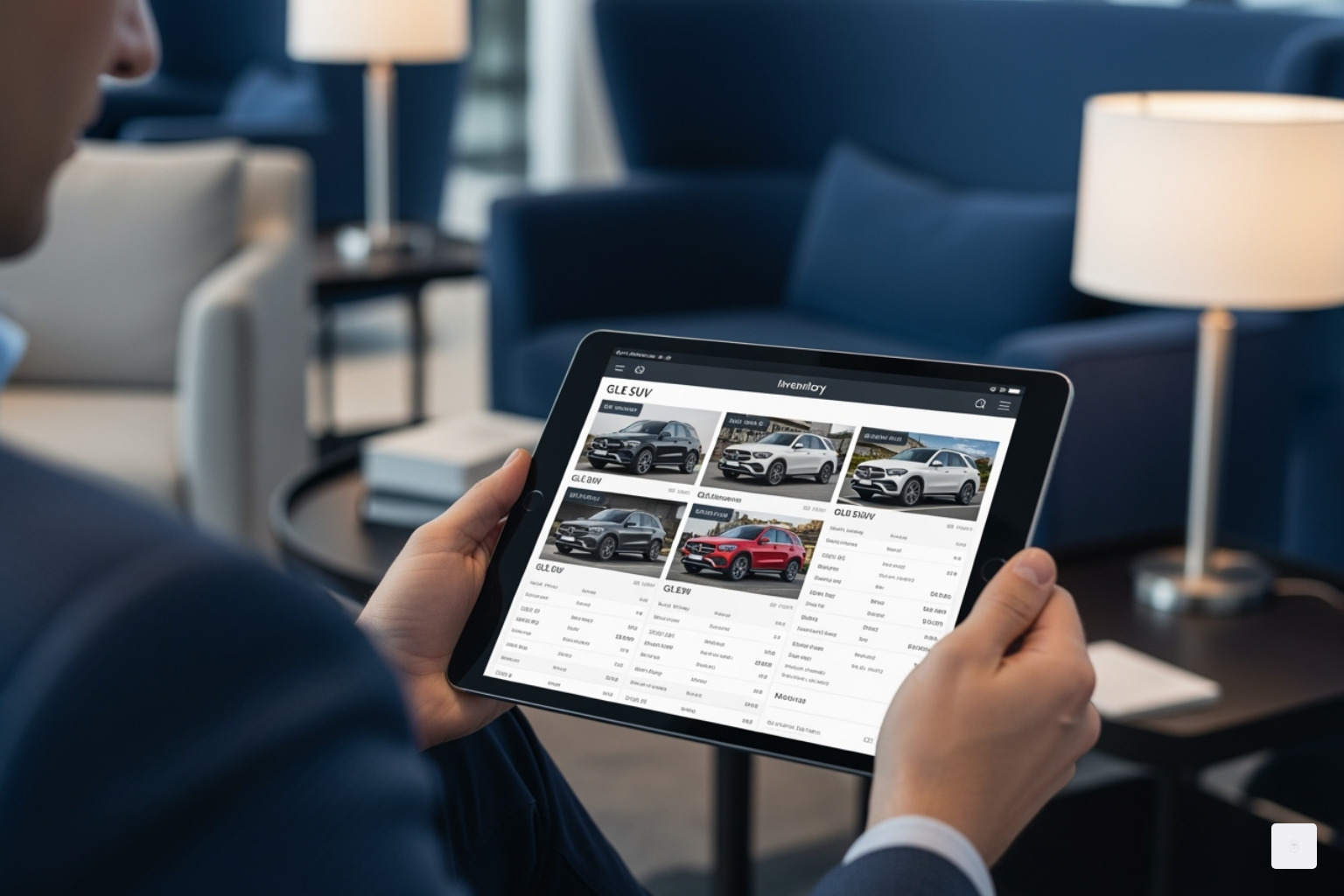 person browsing the GLE inventory on a tablet - "Find me a dealer in Orange County, NY where I can test drive a gle mercedes benz." gle mercedes benz mercedes g suv for sale near Harriman, NY? person browsing the GLE inventory on a tablet - "Find me a dealer in Orange County, NY where I can test drive a gle mercedes benz." gle mercedes benz mercedes g suv for sale near Harriman, NY?