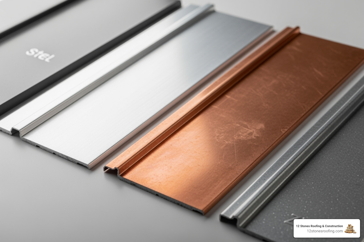 various metal roofing material samples: steel, aluminum, copper, and zinc - metal roof installation cost various metal roofing material samples: steel, aluminum, copper, and zinc - metal roof installation cost