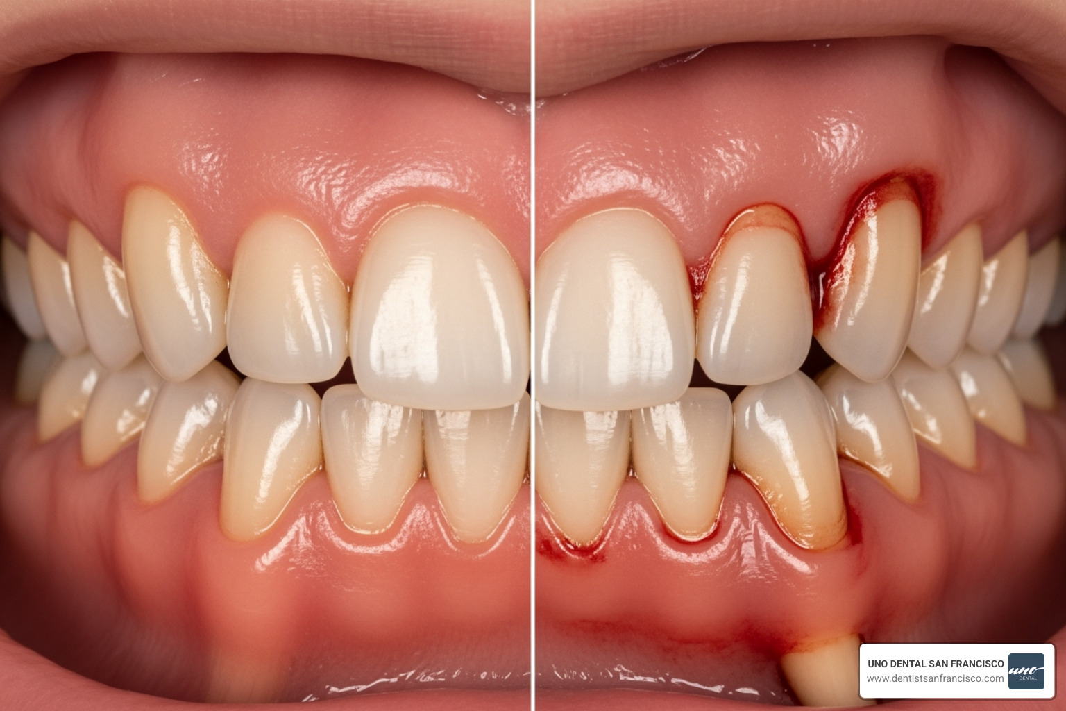 gingivitis vs periodontitis - bad teeth