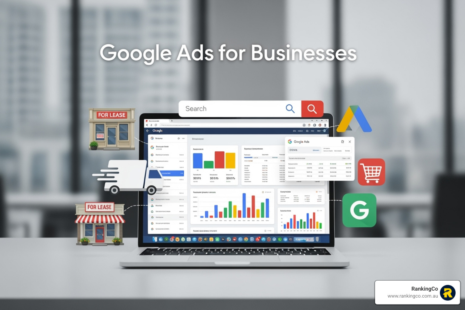 person setting up a Google Ads campaign on a computer, focusing on goal selection - Google Ads for Businesses person setting up a Google Ads campaign on a computer, focusing on goal selection - Google Ads for Businesses
