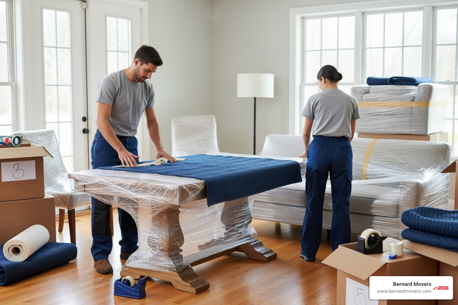 moving crew wrapping furniture - full service moving cost estimate moving crew wrapping furniture - full service moving cost estimate
