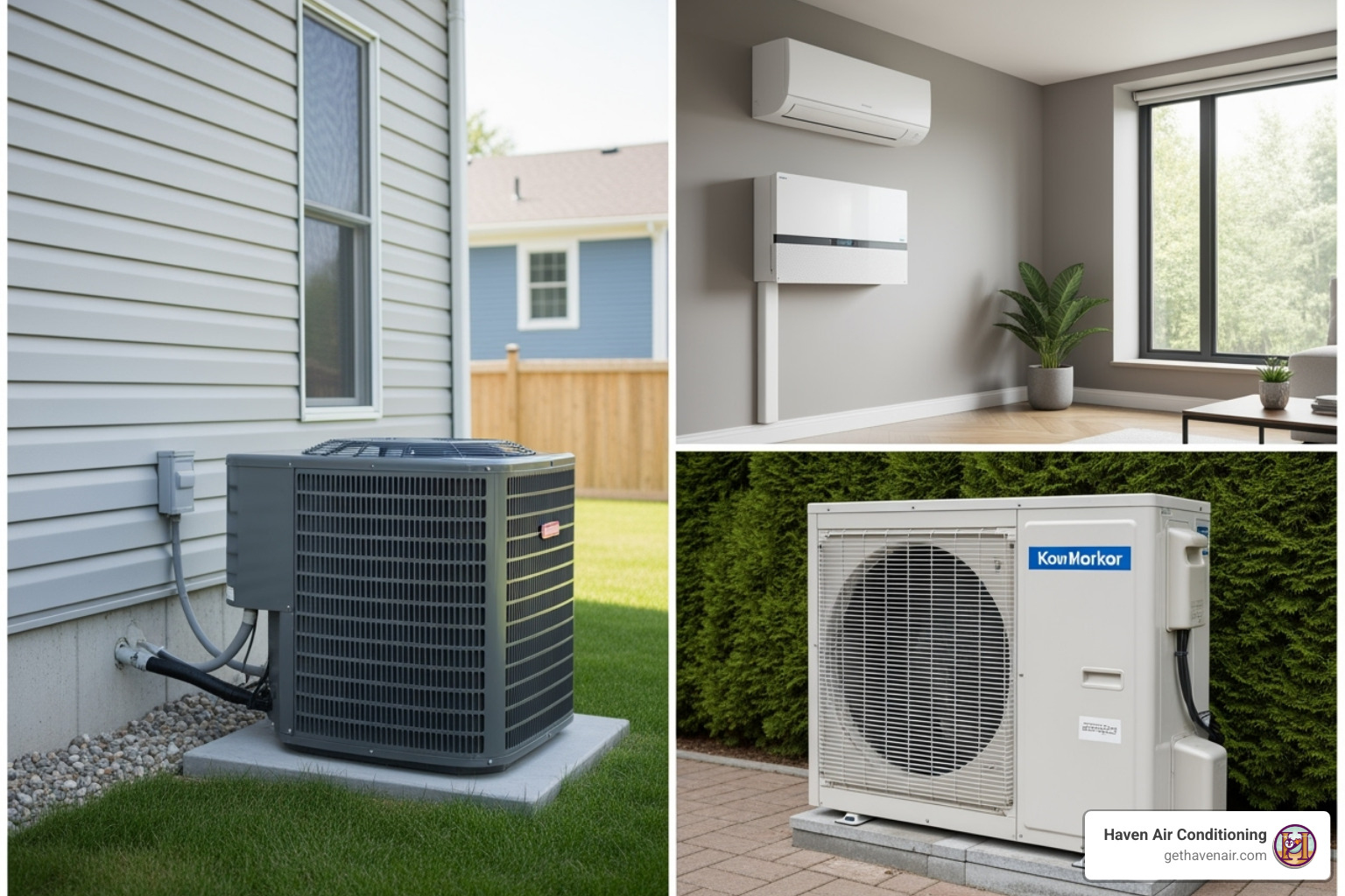 TABLE comparing Central Air, Ductless Mini-Splits, and Heat Pumps on factors like ideal home type, installation complexity, and key benefits - anaheim ac installation TABLE comparing Central Air, Ductless Mini-Splits, and Heat Pumps on factors like ideal home type, installation complexity, and key benefits - anaheim ac installation