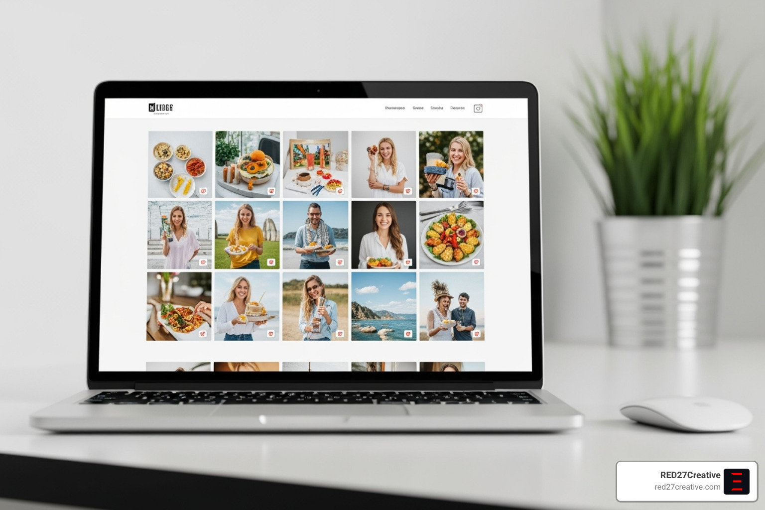 A business website featuring a gallery of customer-submitted photos from Instagram. - local SEO for business A business website featuring a gallery of customer-submitted photos from Instagram. - local SEO for business