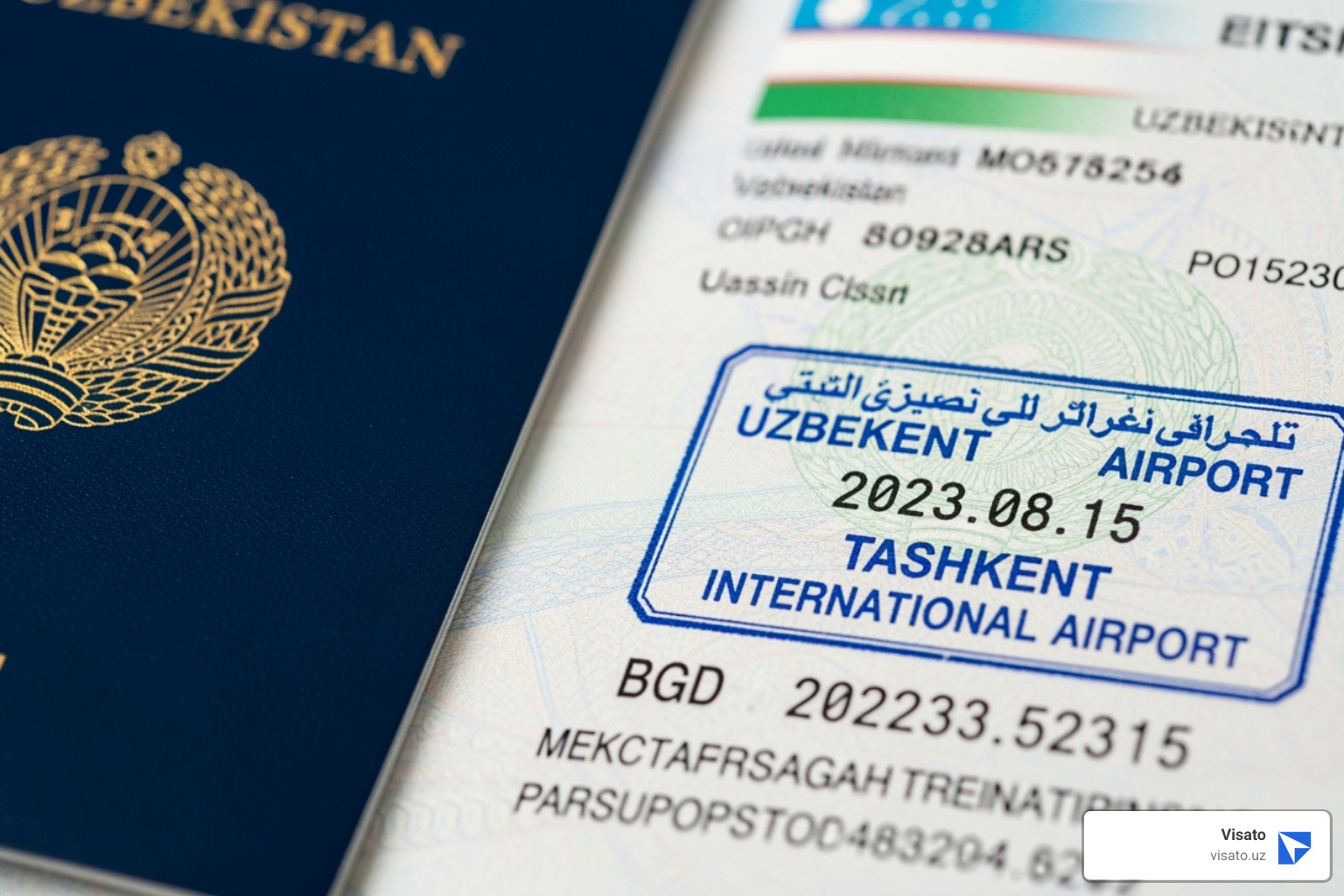 Uzbekistan passport stamp - Uzbekistan tourist visa