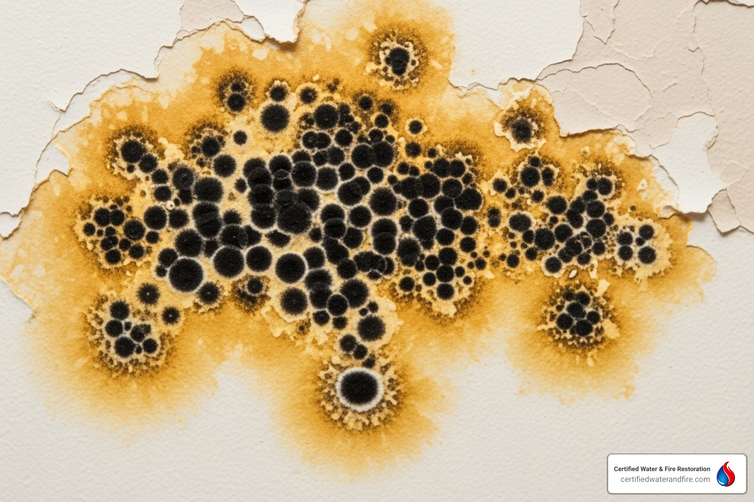 black mold spots on water damaged ceiling - cost of fixing water damaged ceiling