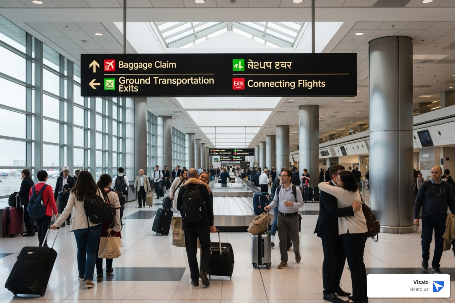 Arrivals hall at Tashkent International Airport (TAS) - tashkent e visa