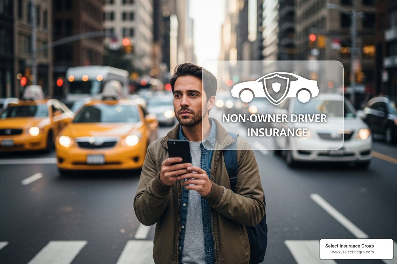 person using car-sharing app - drivers insurance for non car owners person using car-sharing app - drivers insurance for non car owners