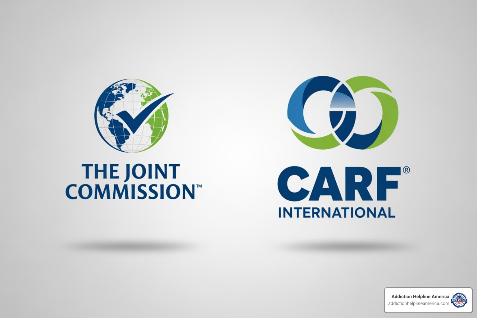 The Joint Commission and CARF logos - Top Alcohol & Drug Rehab Centers in Los Angeles, California