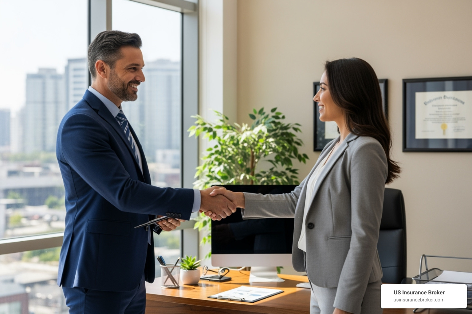 happy business owner shaking hands with insurance agent - llc general liability insurance happy business owner shaking hands with insurance agent - llc general liability insurance