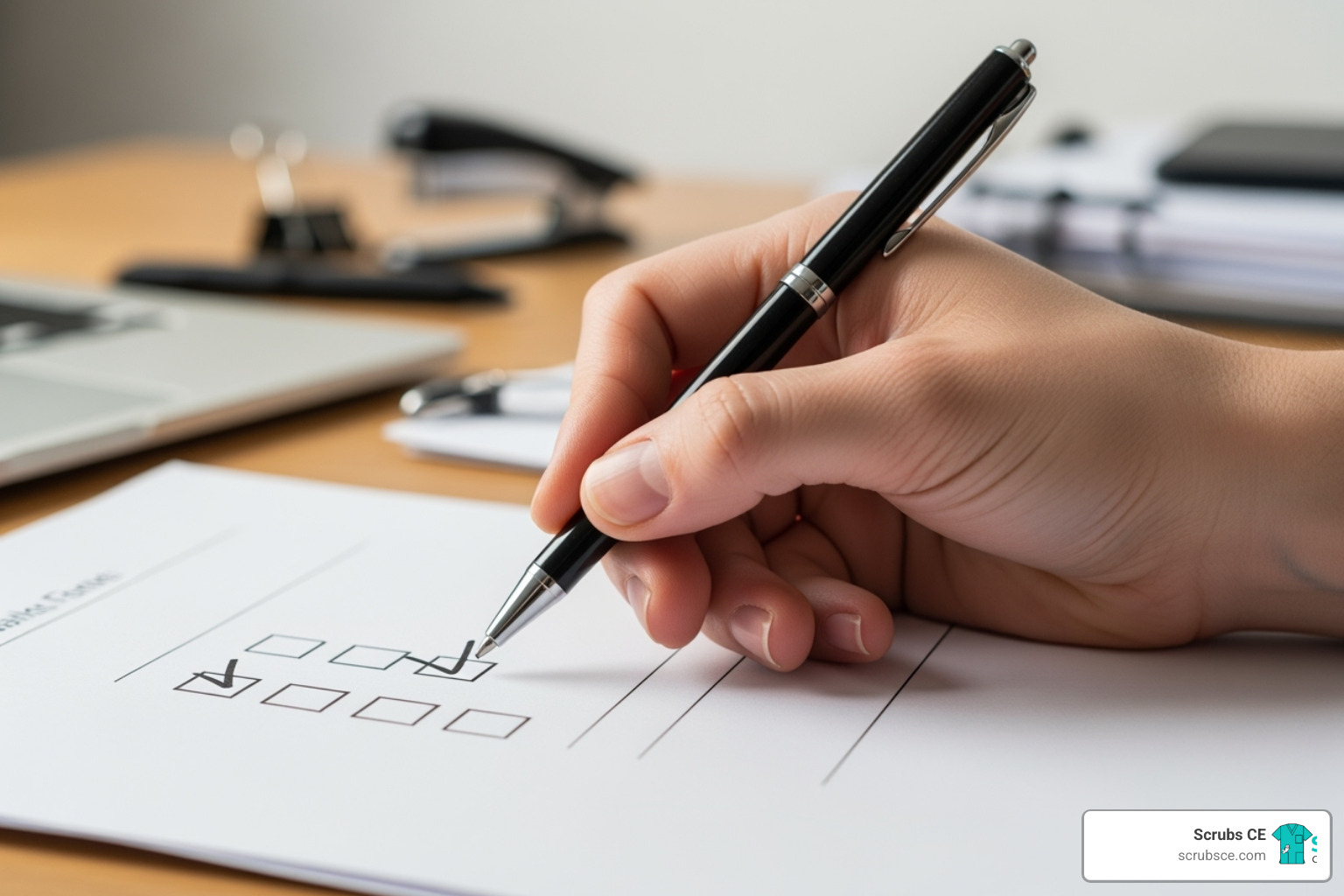 CE credits checklist - radiologic technologist CE