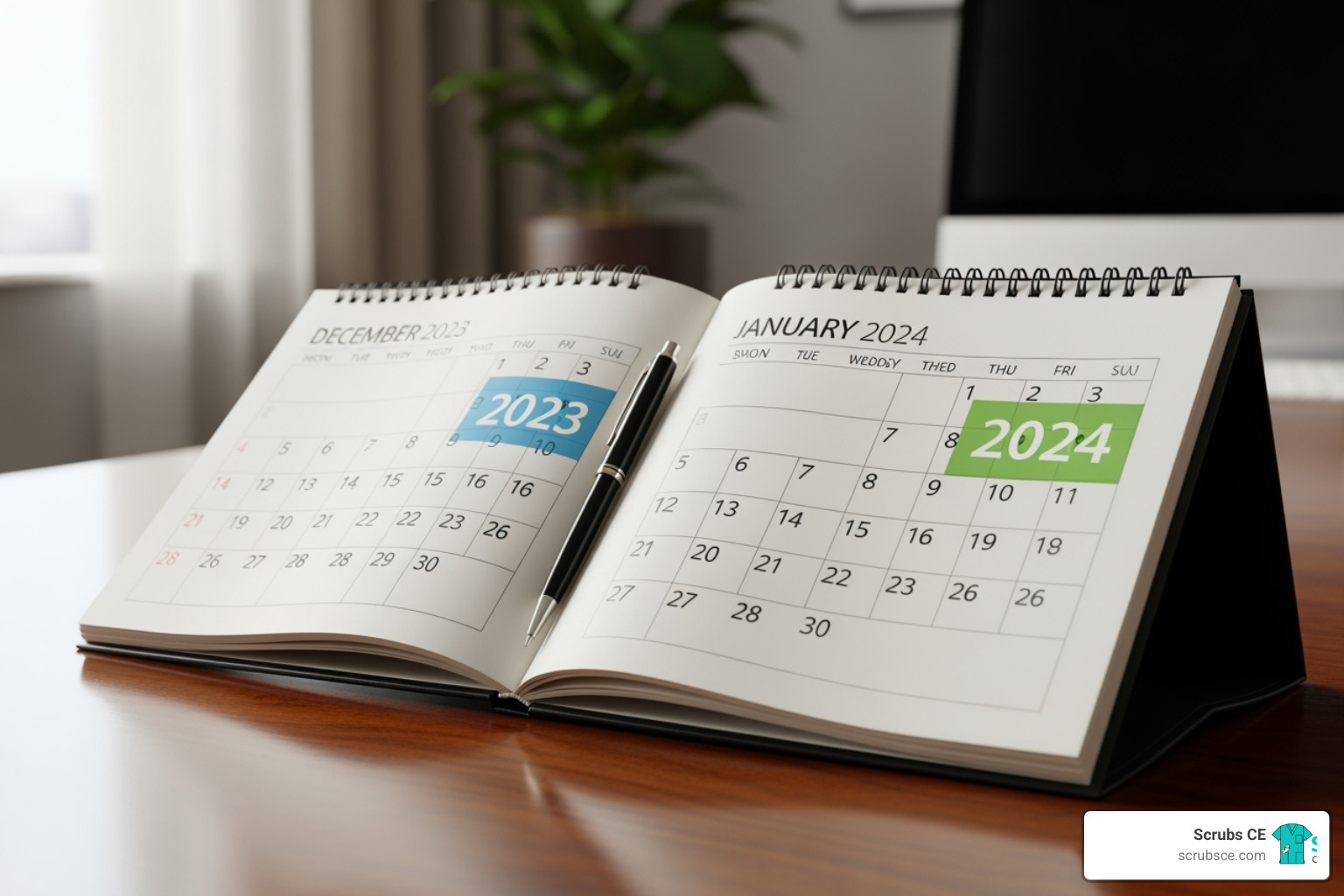 Calendar highlighting a two-year biennium period - x ray tech ce credits