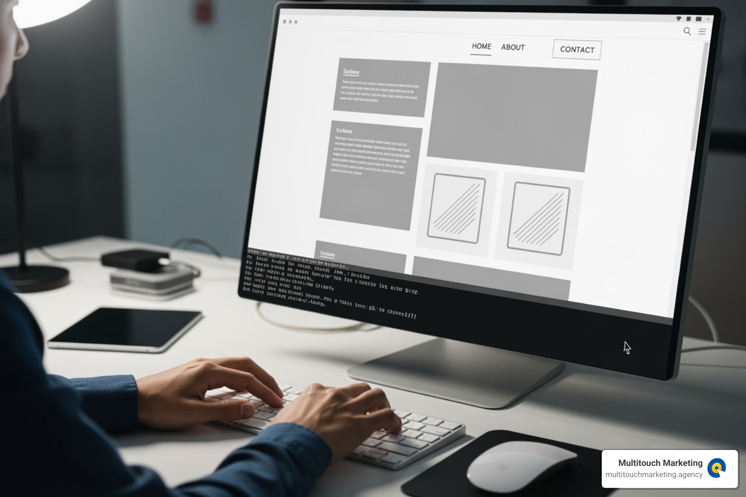 Image of an AI prompt generating a website layout - Responsive website creator Image of an AI prompt generating a website layout - Responsive website creator