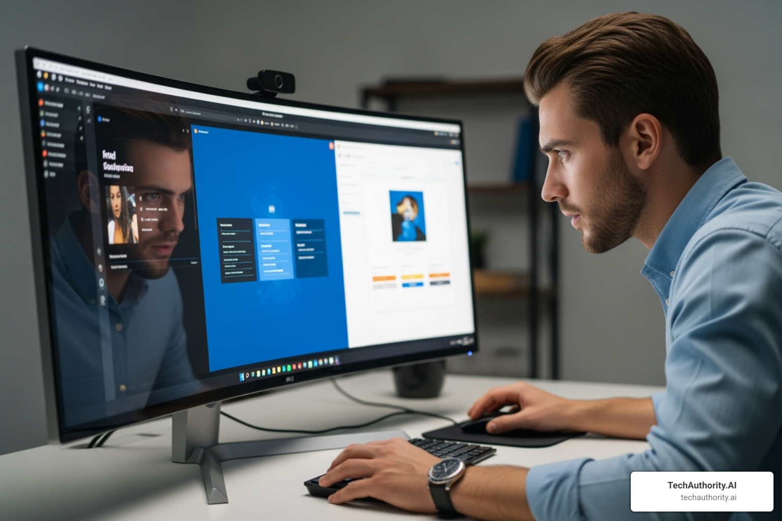 person comparing different software options on a screen - crm tools person comparing different software options on a screen - crm tools