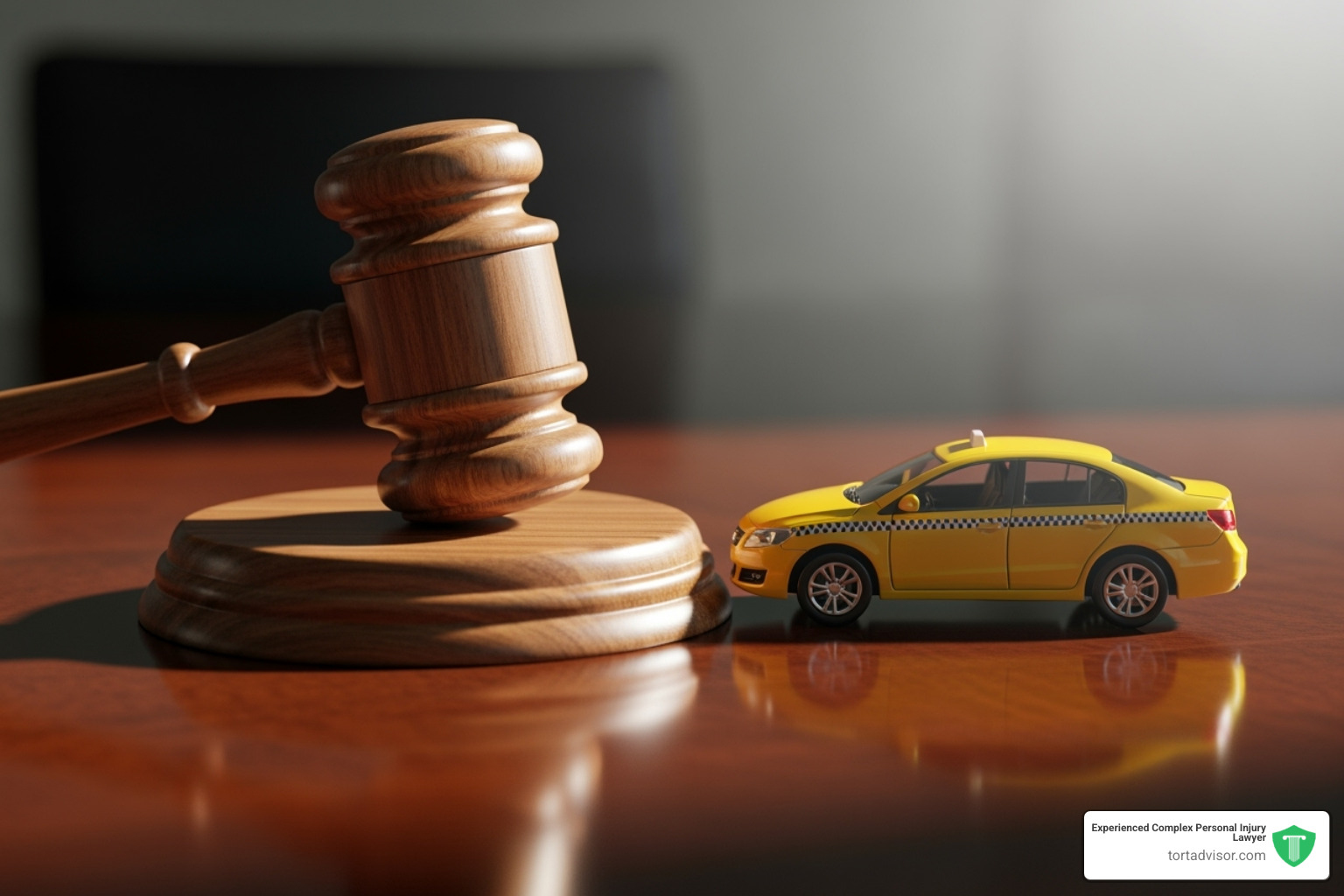gavel and toy car - uber sexual assault attorney