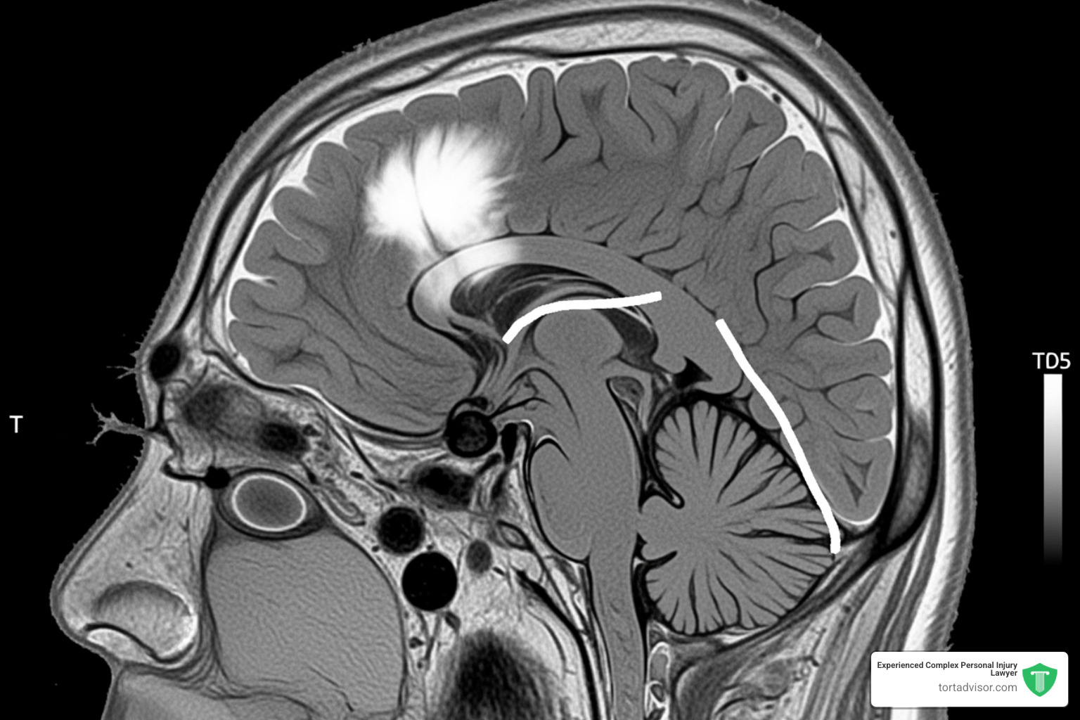 Brain MRI showing a meningioma - depo-provera lawsuit Brain MRI showing a meningioma - depo-provera lawsuit