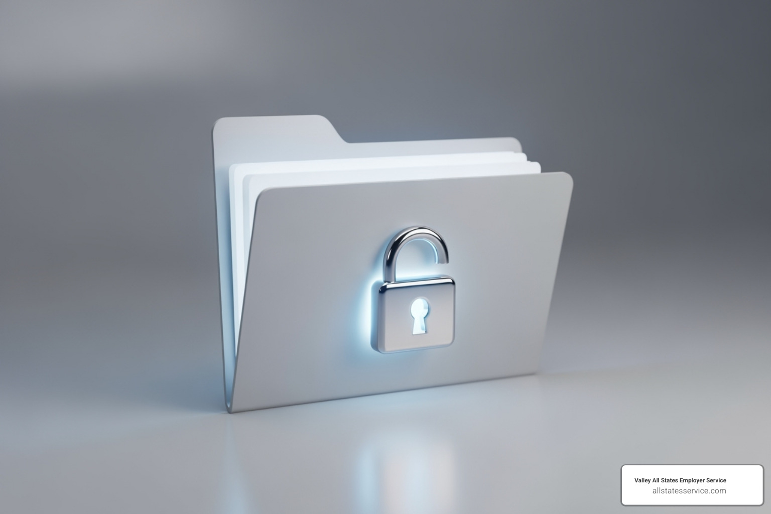 Secure digital folder labeled "I-9 Forms" - I-9 compliance guide