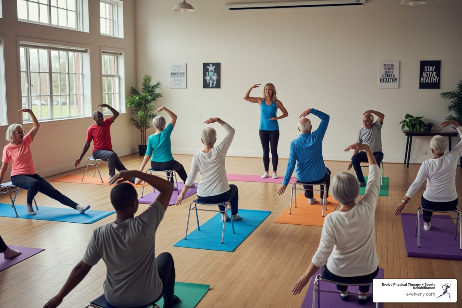 seniors exercising - gentle exercises for seniors