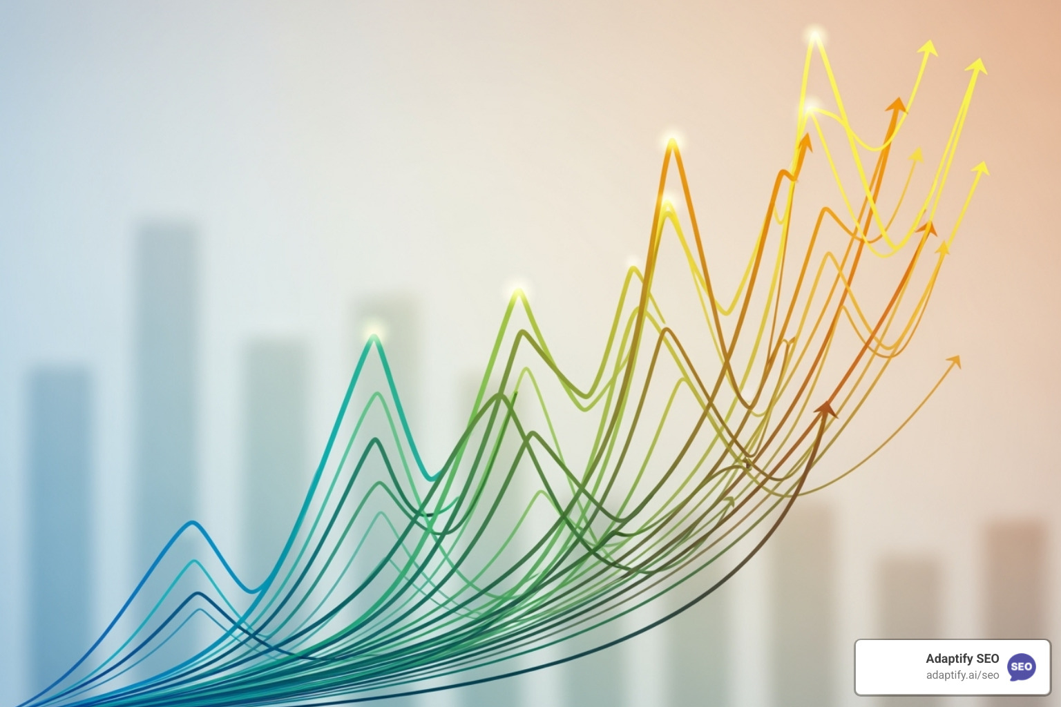 A graph showing a clear upward trend in organic traffic, conversion rates, and engagement metrics after implementing AI content optimization strategies. - AI Content Optimization