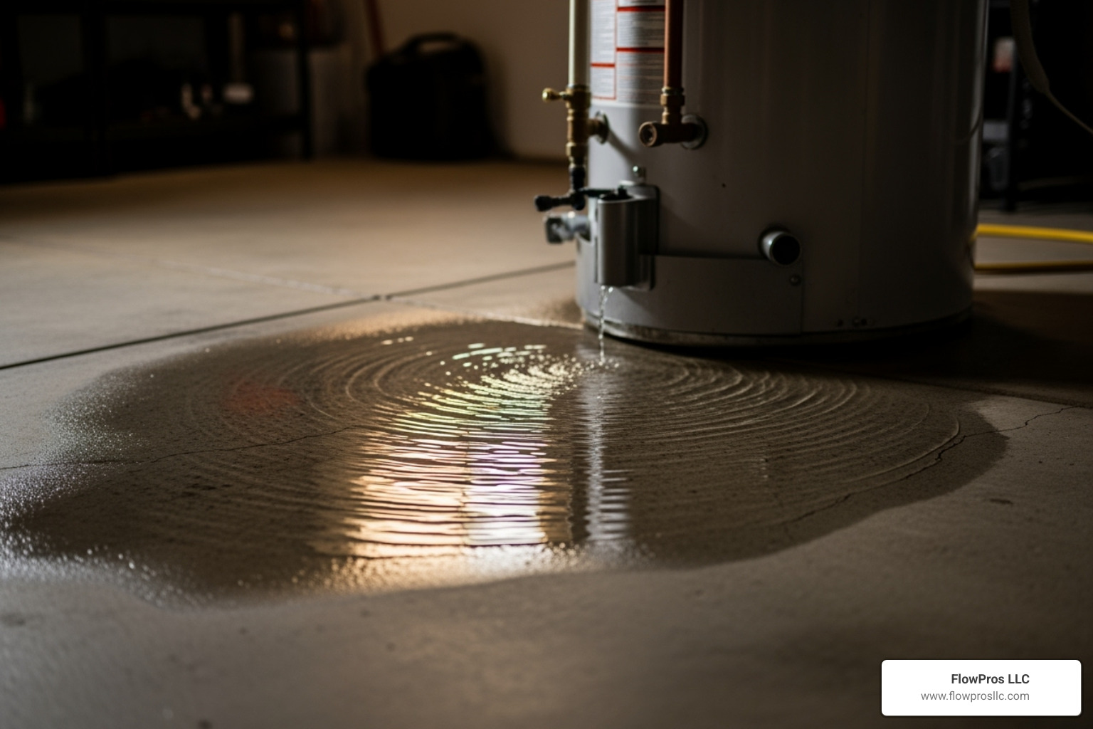 Water pooling around the base of a water heater - 24/7 water heater installation and repair repair in bradenton, fl