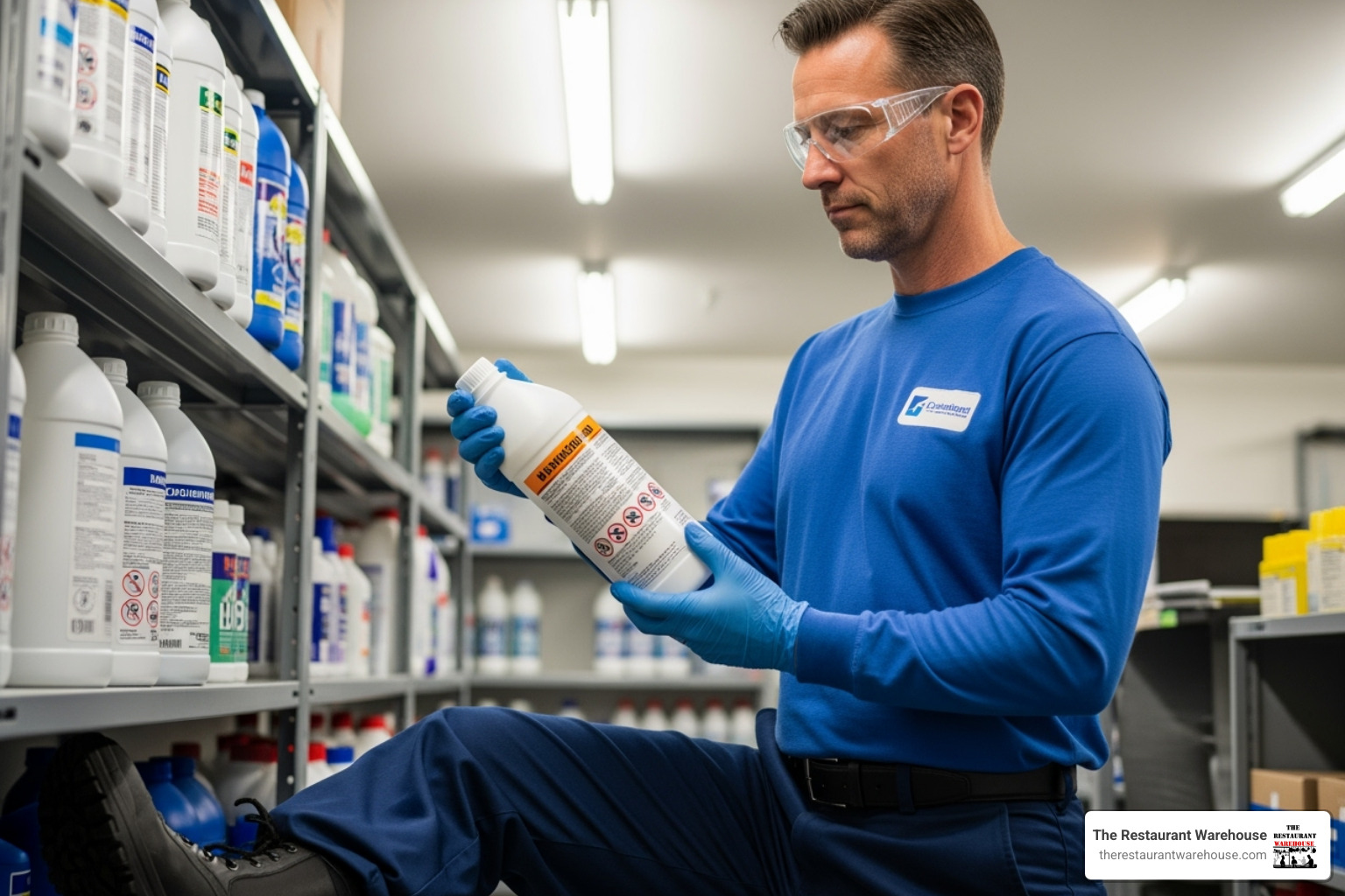 cleaning professional reading label - Commercial cleaning chemicals