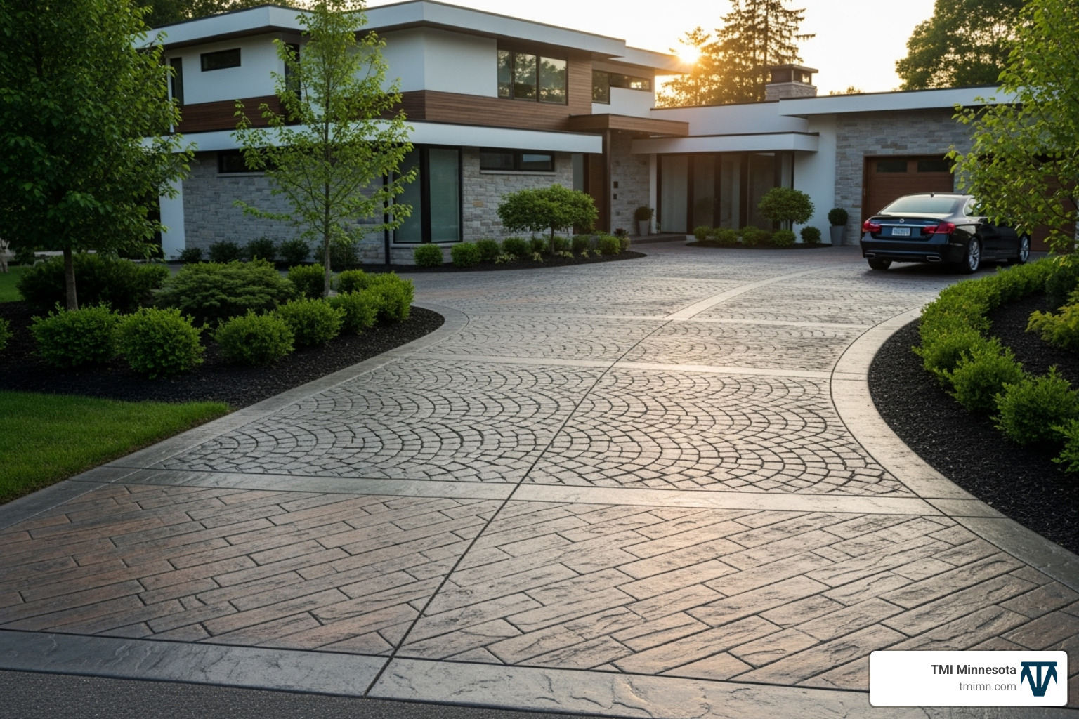 beautiful stamped concrete driveway - concrete driveways ideas designs beautiful stamped concrete driveway - concrete driveways ideas designs