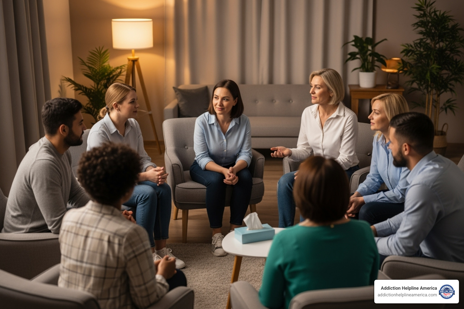 group therapy session - mental hospital near by me