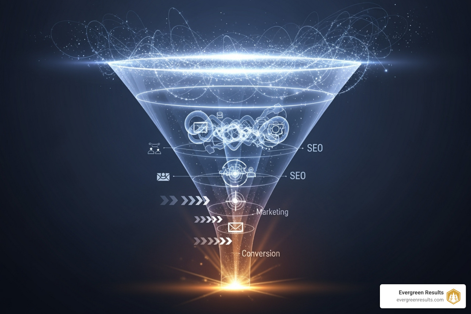 Sales funnel with ad strategies - effective internet advertising