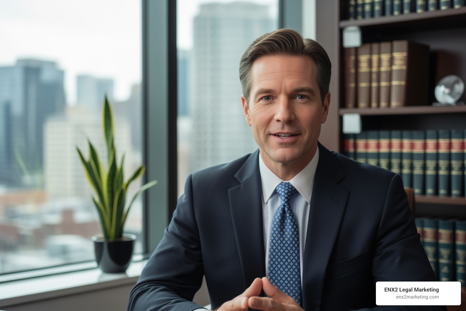 video player thumbnail showing an attorney explaining a legal concept - internet marketing for law firm