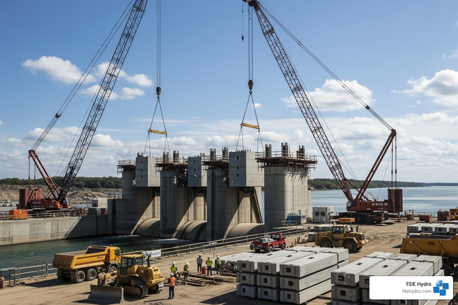 modular dam construction concept - New Hydro Facilities