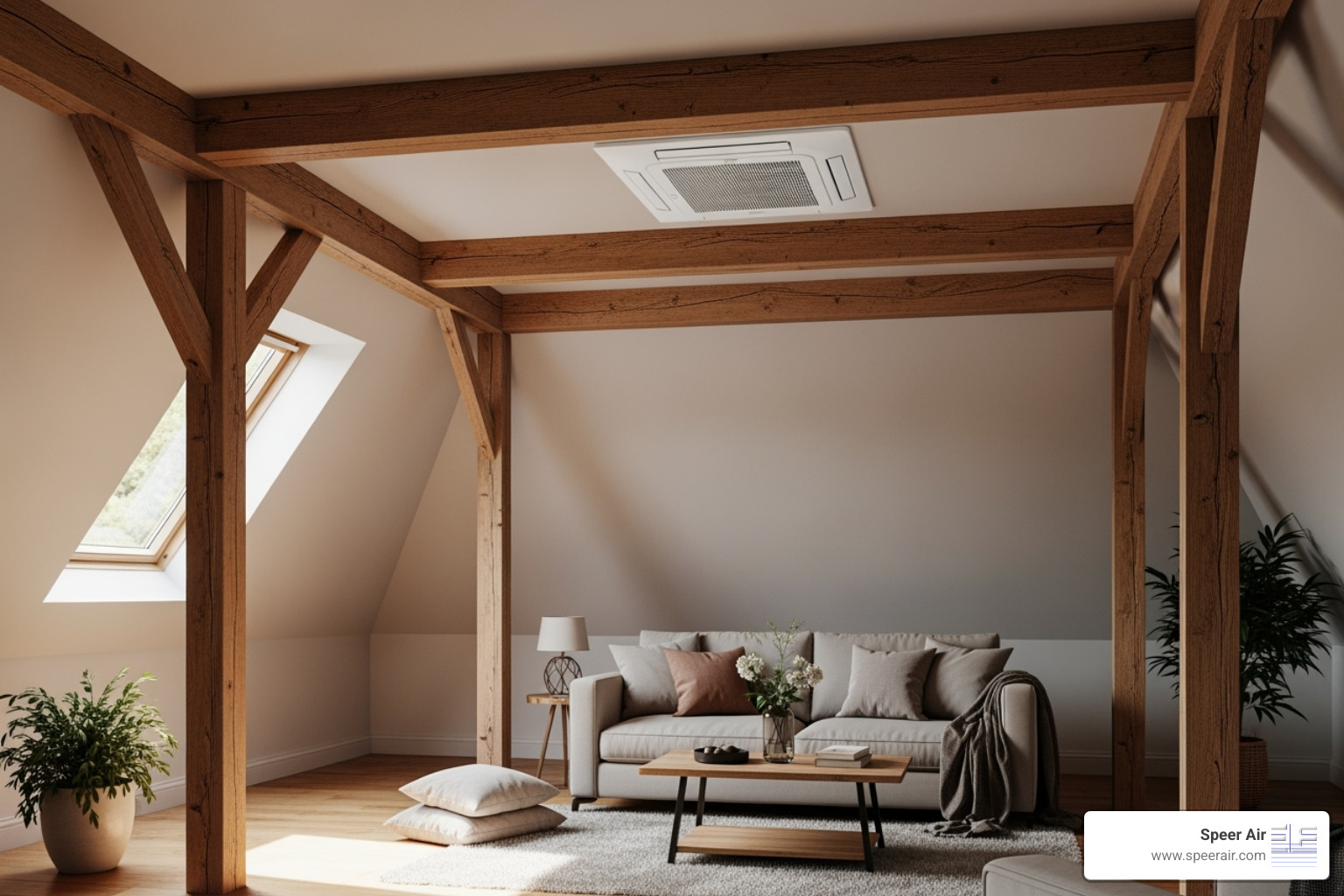 ceiling cassette ductless unit in a finished attic - ductless system morris county ceiling cassette ductless unit in a finished attic - ductless system morris county