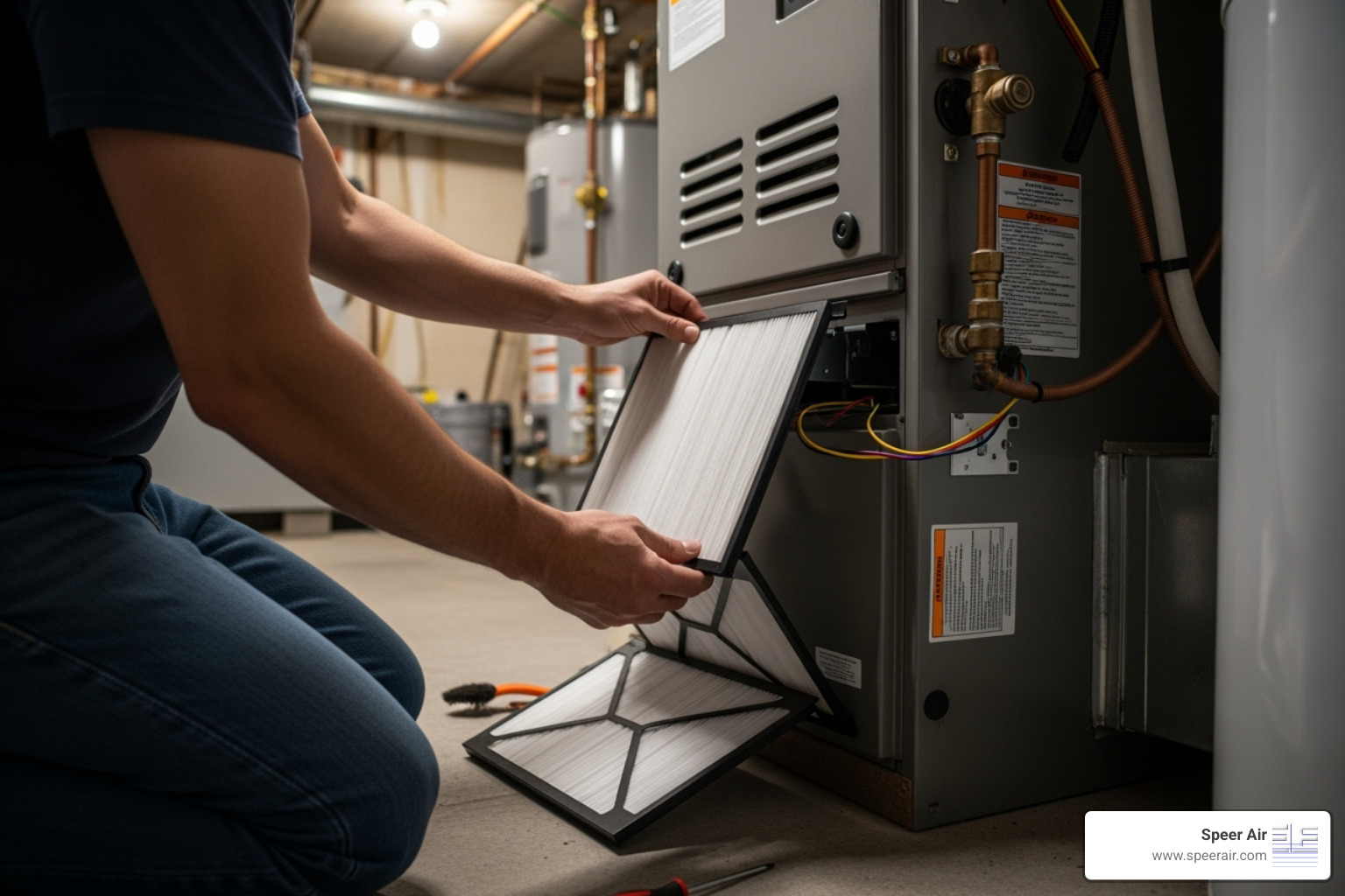 homeowner changing an HVAC air filter - emergency hvac company northern nj homeowner changing an HVAC air filter - emergency hvac company northern nj