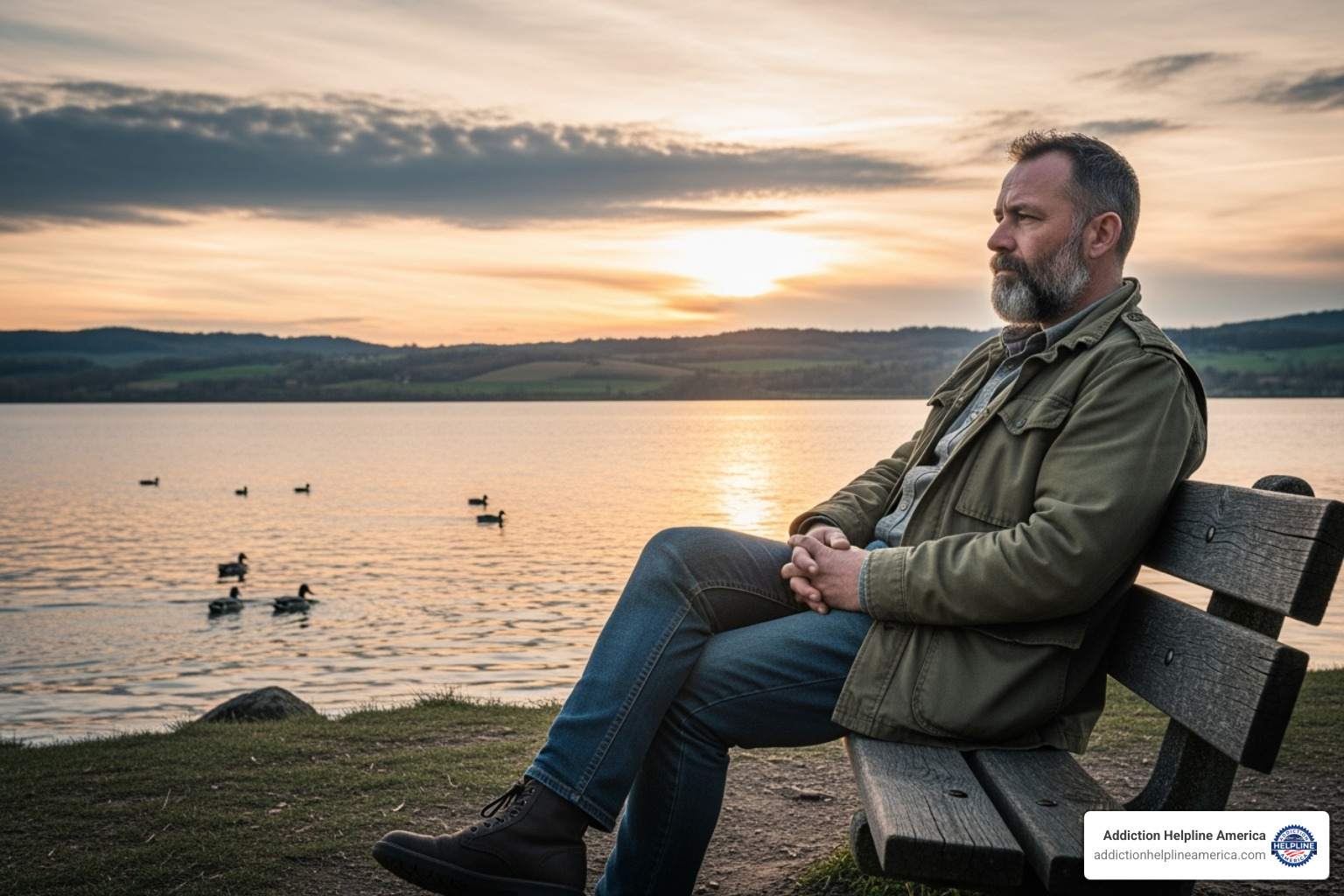 A solitary Veteran reflecting - Veterans inpatient rehab A solitary Veteran reflecting - Veterans inpatient rehab